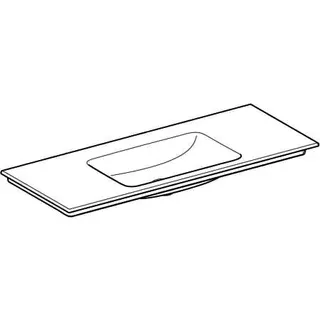 Geberit ONE Möbelwaschtisch 120x48 cm ohne Hahnloch, ohne Überlauf, weiß, KeraTect – Bild 3