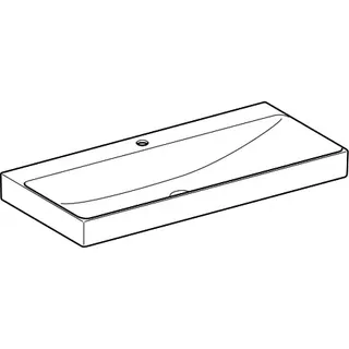 Geberit ONE Waschtisch 105x48 cm mit Hahnloch, ohne Überlauf, weiß, KeraTect – Bild 3