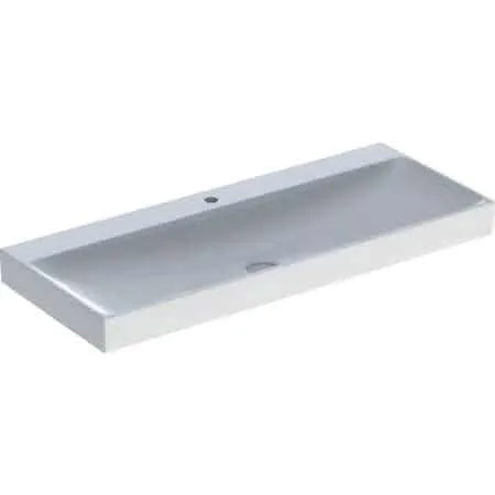Geberit ONE Waschtisch 120x48 cm mit Hahnloch, ohne Überlauf, weiß, KeraTect