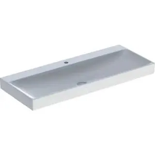 Geberit ONE Waschtisch 120x48 cm mit Hahnloch, ohne Überlauf, weiß, KeraTect