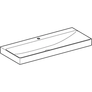Geberit ONE Waschtisch 120x48 cm mit Hahnloch, ohne Überlauf, weiß, KeraTect – Bild 3