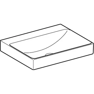 Geberit ONE Waschtisch 60x48 cm ohne Hahnloch, ohne Überlauf, weiß, KeraTect – Bild 4