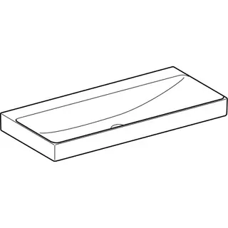 Geberit ONE Waschtisch 105x48 cm ohne Hahnloch, ohne Überlauf, weiß, KeraTect – Bild 3