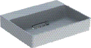 Geberit ONE AS-Waschtisch eckig, 50x41cm, CleanDrain ohne Hahnloch, ohne Überlauf, weiß matt/weiß glzd. – Bild 2