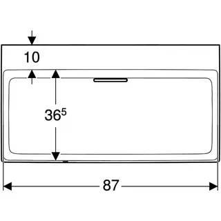Geberit ONE Waschtisch 90x48cm, CleanDrain ohne Hahnloch, ohne Überlauf, weiß, KeraTect/weiß glzd – Bild 4