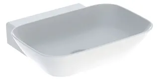 Geberit ONE AS-Waschtisch, Schalenform, 50x42,5 cm ohne Hahnloch, ohne Überlauf, weiß, KeraTect
