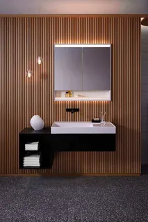 Geberit ONE Waschtisch 90x48cm, CleanDrain, Ablg.re ohne Hahnloch, ohne Überlauf, weiß, KeraTect/weiß glzd – Bild 5