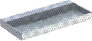 Geberit ONE Waschtisch 105x48cm, CleanDrain ohne Hahnloch, ohne Überlauf, weiß, KeraTect/weiß glzd