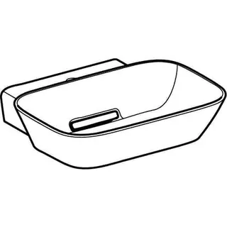 Geberit ONE AS-Waschtisch, SF, 50x42,5cm, CleanDrain mit Hahnloch, ohne Überlauf, weiß, KeraTect/weiß glzd – Bild 3