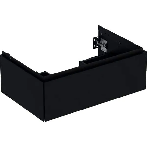 Geberit ONE Unterschrank für WT/-Platte 1 Schubl., 74x26,6x47cm, schwarz matt