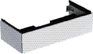GE ONE Unterschrank für WT/-Platte 1 Schubl., 103,6x26,6x47cm, weiß hgl.