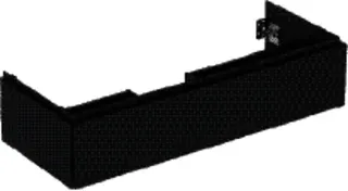 GE ONE Unterschrank für WT/-Platte 1 Schubl., 118,4x26,6x47cm, schwarz matt