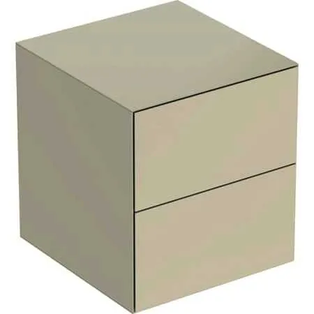Geberit ONE Seitenschrank mit 2 Schubl. 45x49,2x47cm, sandgrau hgl.