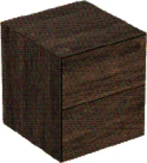 Geberit ONE Seitenschrank mit 2 Schubl. 45x49,2x47cm, Nussbaum hickory – Bild 2
