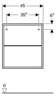Geberit ONE Seitenelement 45x47x49,2cm, weiß hgl. – Bild 3