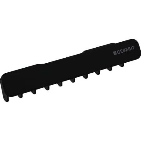 Geberit ONE Ablaufblende mit Kammeinsatz Magnetbefestigung, schwarz matt, Etc