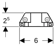 Geberit Steckdosenelement mit Comfort-Licht Modul für WTU 120 cm – Bild 3