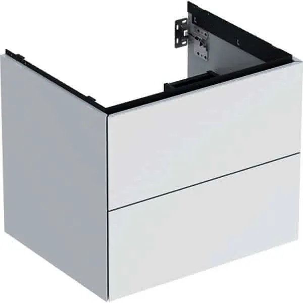 Geberit ONE Unterschrank für WT/-Platte 2 Schubl., 59,2x50,4x47cm, weiß hgl.
