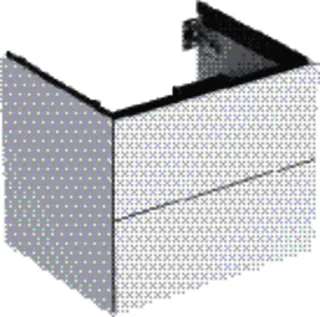 Geberit ONE Unterschrank für WT/-Platte 2 Schubl., 59,2x50,4x47cm, weiß hgl. – Bild 2