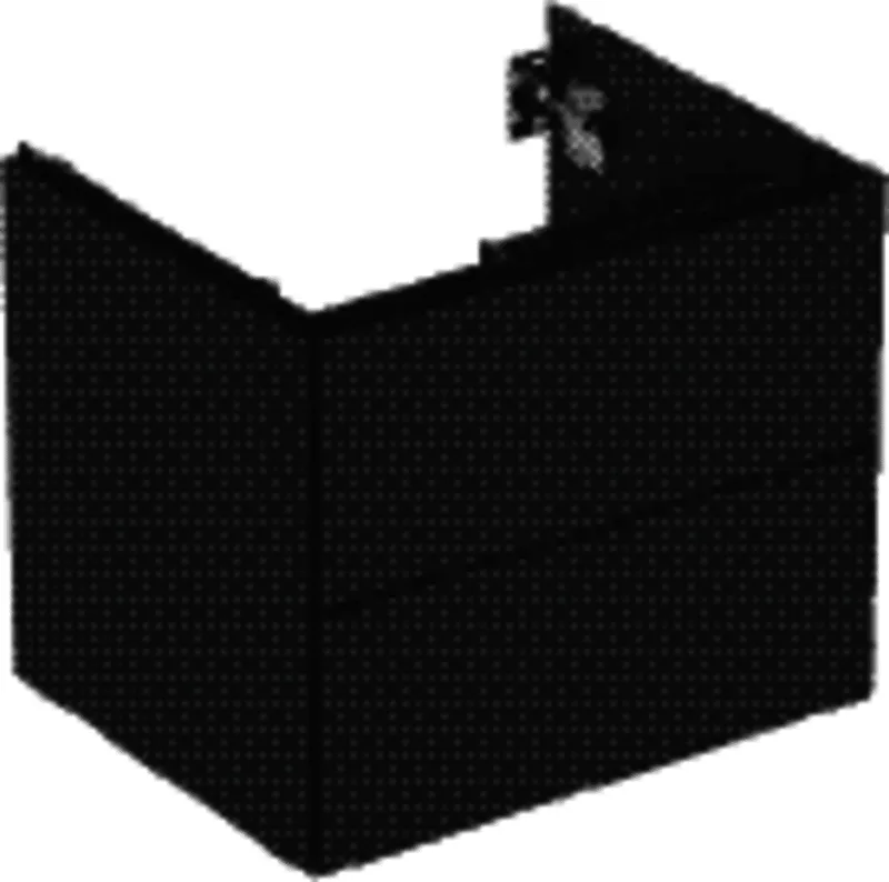 Geberit ONE Unterschrank für WT/-Platte 2 Schubl., 59,2x50,4x47cm, schwarz matt