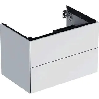 GE ONE Unterschrank für WT/-Platte 2 Schubl., 74x50,4x47cm, weiß hgl.