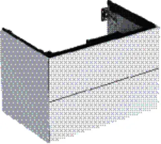 Geberit ONE Unterschrank für WT/-Platte 2 Schubl., 74x50,4x47cm, weiß hgl. – Bild 2
