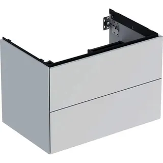 GE ONE Unterschrank für WT/-Platte 2 Schubl., 74x50,4x47cm, weiß matt