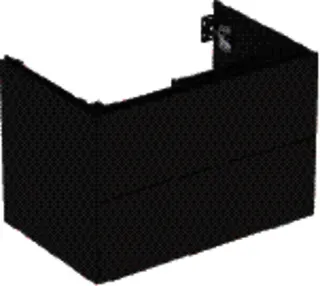 GE ONE Unterschrank für WT/-Platte 2 Schubl., 74x50,4x47cm, lava matt