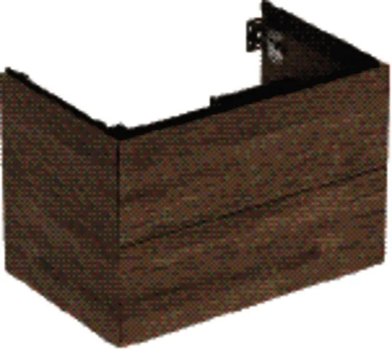 Geberit ONE Unterschrank für WT/-Platte 2 Schubl., 74x50,4x47cm, Nussb. hickory