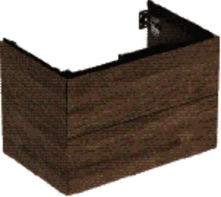 GE ONE Unterschrank für WT/-Platte 2 Schubl., 74x50,4x47cm, Nussb. hickory