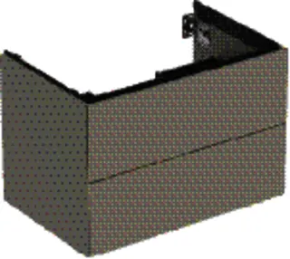 Geberit ONE Unterschrank für WT/-Platte 2 Schubl., 74x50,4x47cm, greige matt – Bild 2