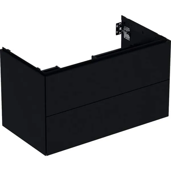 Geberit ONE Unterschrank für WT/-Platte 2 Schubl., 88,8x50,4x47cm, schwarz matt