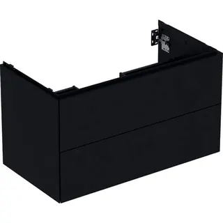 GE ONE Unterschrank für WT/-Platte 2 Schubl., 88,8x50,4x47cm, schwarz matt