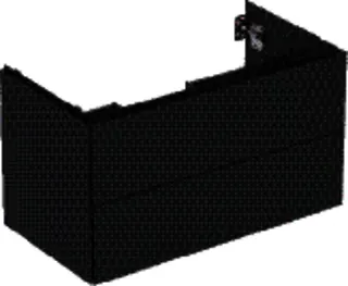 Geberit ONE Unterschrank für WT/-Platte 2 Schubl., 88,8x50,4x47cm, schwarz matt – Bild 2