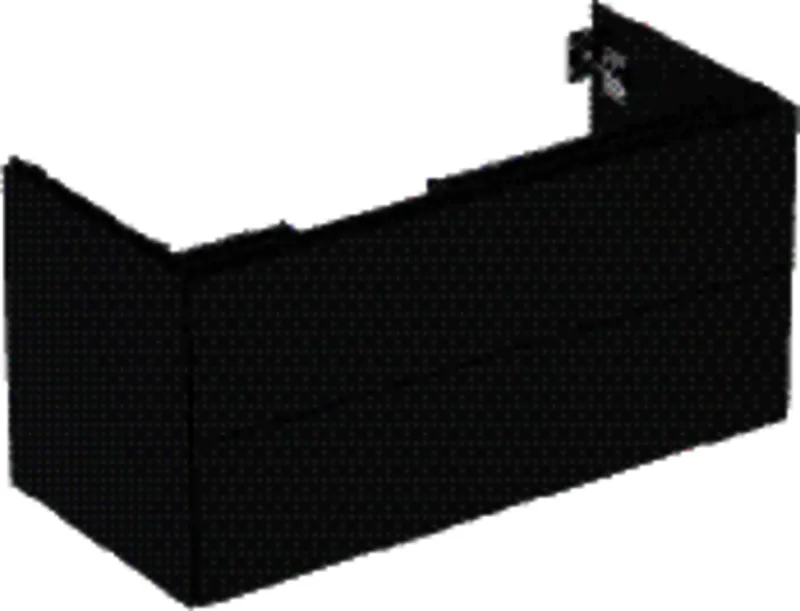 Geberit ONE Unterschrank für WT/-Platte 2 Schubl., 103,6x50,4x47cm, schwarz matt