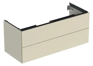 GE ONE Unterschrank für WT/-Platte 2 Schubl., 118,4x50,4x47cm,sandgrau hgl.