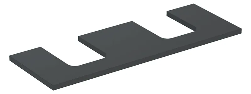 Geberit ONE Waschtisch-Pl. Aus re/li f. AWT Schalenf. 135x3x47cm, lava matt