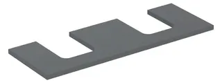 Geberit ONE Waschtisch-Pl. Aus re/li f. AWT Schalenf. 135x3x47cm, lava matt – Bild 2