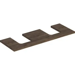 Geberit ONE Waschtisch-Pl. Aus re/li f. AWT Schalenf. 135x3x47cm, Nussbaum hickory – Bild 2