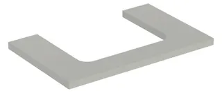 Geberit ONE Waschtisch-Platte, Ausschnitt mi. für AWT 75x3x47cm, greige matt – Bild 2