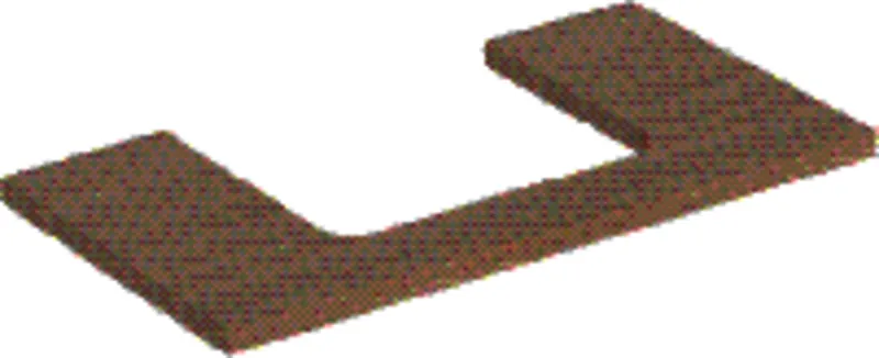 Geberit ONE Waschtisch-Platte, Ausschnitt mi. für AWT 90x3x47cm, Eiche