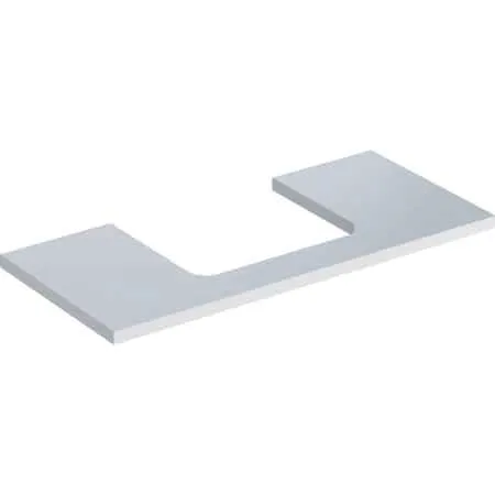 Geberit ONE Waschtisch-Platte, Ausschnitt mi. für AWT 105x3x47cm, weiß hgl.