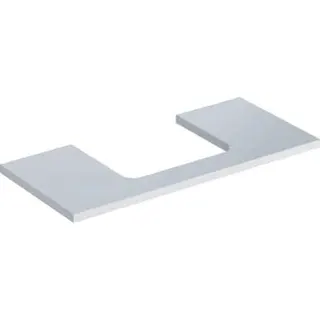 Geberit ONE Waschtisch-Platte, Ausschnitt mi. für AWT 105x3x47cm, weiß hgl.