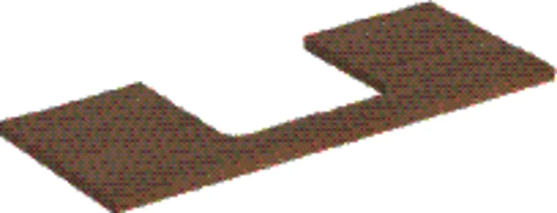 Geberit ONE Waschtisch-Platte, Ausschnitt mi. für AWT 120x3x47cm, Eiche