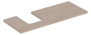 Geberit ONE Waschtisch-Pl. Aus links für AWT Schalenform 120x3x47cm, Eiche – Bild 2