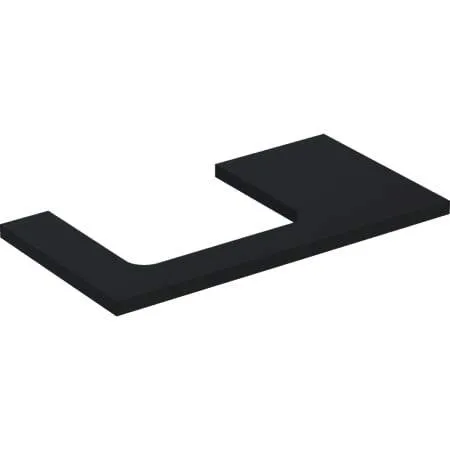 Geberit ONE Waschtisch-Platte, Ausschnitt links, für AWT 90x3x47cm, lava matt