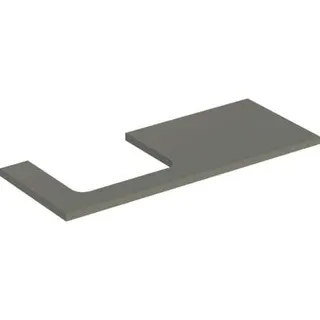 Geberit ONE Waschtisch-Platte, Ausschnitt links, für AWT 120x3x47cm, greige matt – Bild 2