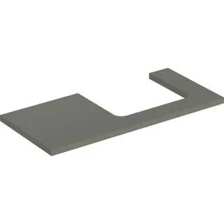 Geberit ONE Waschtisch-Platte, Ausschnitt rechts, für AWT 105x3x47cm, greige matt – Bild 2