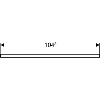 Geberit ONE Waschtisch-Platte, Ausschnitt rechts, für AWT 105x3x47cm, greige matt – Bild 5