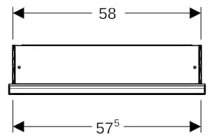 Geberit ONE Spiegelschrank mit ComfortLight 1 Tür rechts, UP-Mont., 60x90x15cm, weiß – Bild 3